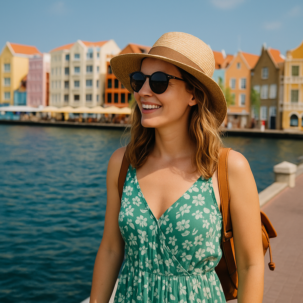 Lina Vermeer in Willemstad, Curaçao