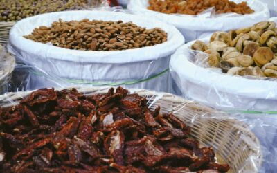De geur van specerijen op de markt in Stone Town